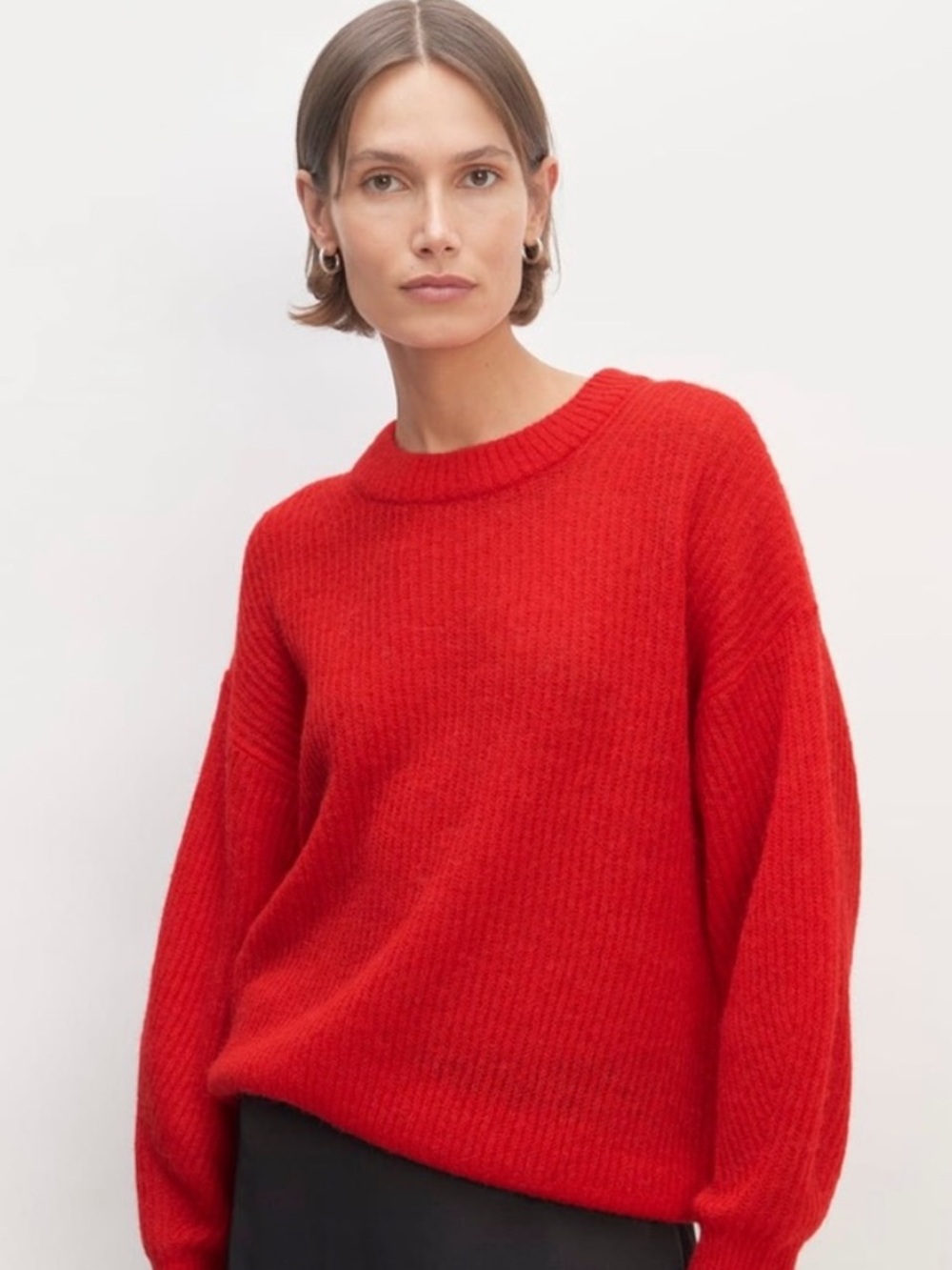 Everlane Cocoon Sweater Red